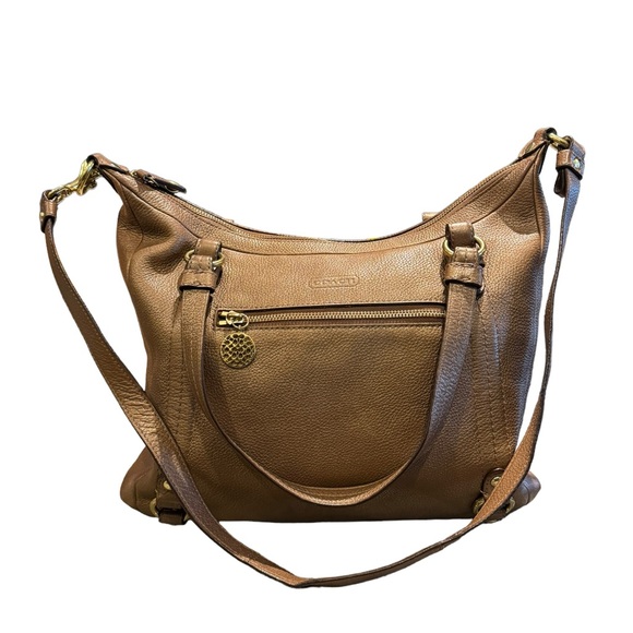 Coach Handbags - Coach Alexandra Bronze Shoulder Bag